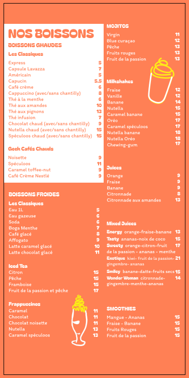 Menu page 2