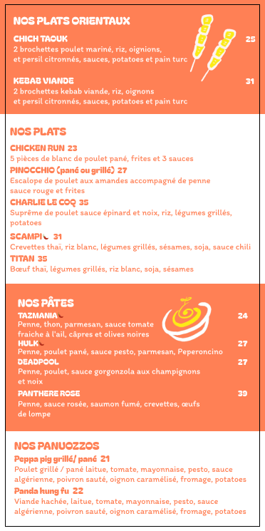 Menu page 4