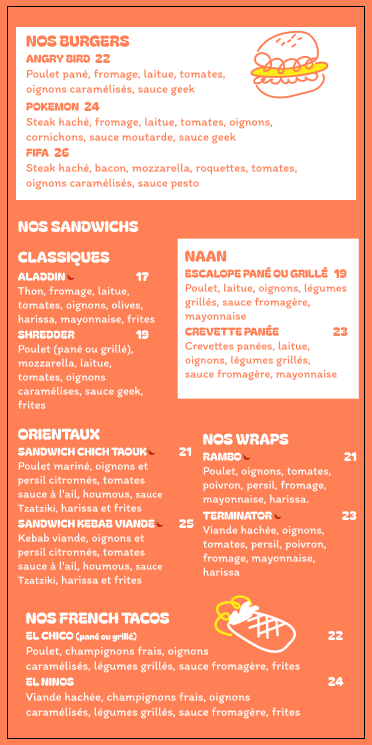 Menu page 5
